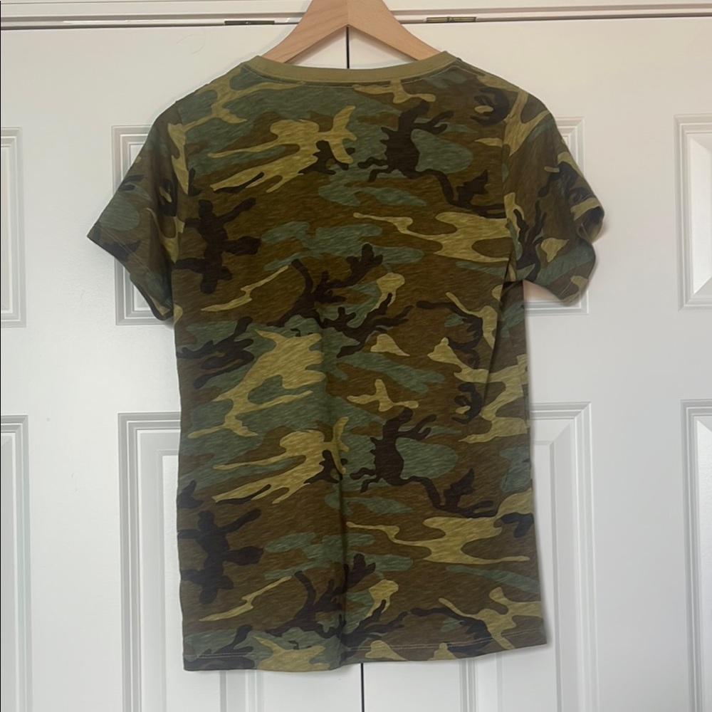 J. Crew Factory Camouflage Short Sleeve Tee - Picture 7 of 8